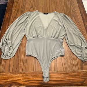 21 Saints sage colored  bodysuit with 3/4 sleeves